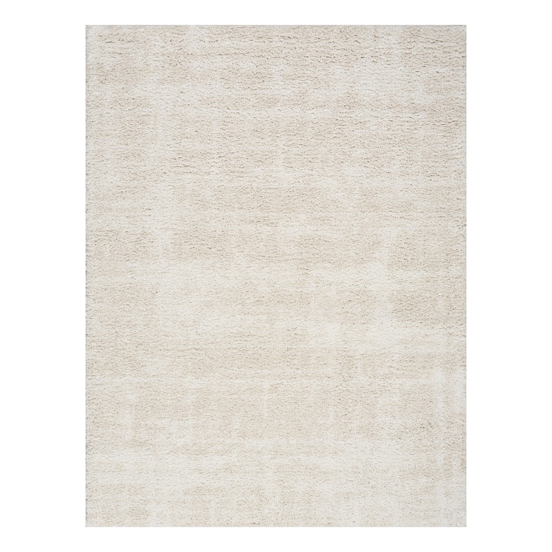Nourison Modern Shag 5' x 7' Ivory Beige Fabric Area Rug
