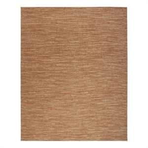 Nourison Essentials 10' x 14' Rust Fabric Area Rug
