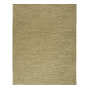 Nourison Essentials 10' x 14' Green Gold Fabric Area Rug