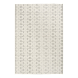 Nourison Nordic 4' x 6' Ivory Gray Fabric Area Rug