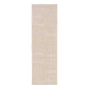 Nourison Nordic 6' Runner Taupe Fabric Area Rug