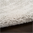 Nourison Modern Shag 4' x 6' Ivory Gray Fabric Area Rug