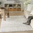 Nourison Modern Shag 4' x 6' Ivory Gray Fabric Area Rug