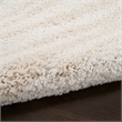 Nourison Modern Shag 4' x 6' Ivory Beige Fabric Area Rug