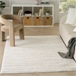 Nourison Modern Shag 4' x 6' Ivory Beige Fabric Area Rug