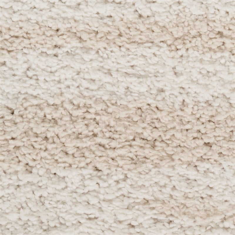 Nourison Modern Shag 5' x 7' Ivory Beige Fabric Area Rug