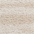 Nourison Modern Shag 5' x 7' Ivory Beige Fabric Area Rug