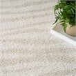 Nourison Modern Shag 5' x 7' Ivory Beige Fabric Area Rug
