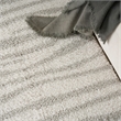 Nourison Modern Shag 5' x 7' Ivory Gray Fabric Area Rug