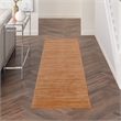 Nourison Essentials 6' Runner Rust Fabric Area Rug