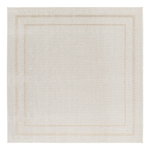 Nourison Essentials 7' x Square Ivory Gold Fabric Area Rug