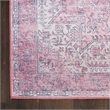 Nourison Washables 3' x 5' Pink Fabric Area Rug