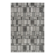 Nourison Nordic 5' x 7' Black Gray Fabric Area Rug