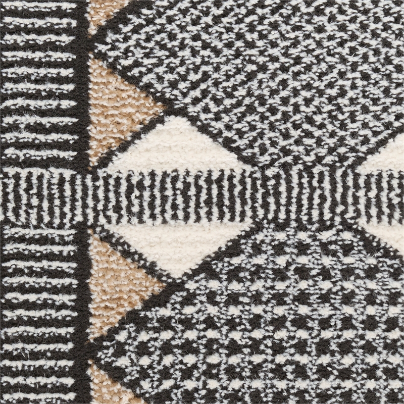 Nourison Nordic 5' x 7' Ivory Multi-Color Fabric Area Rug
