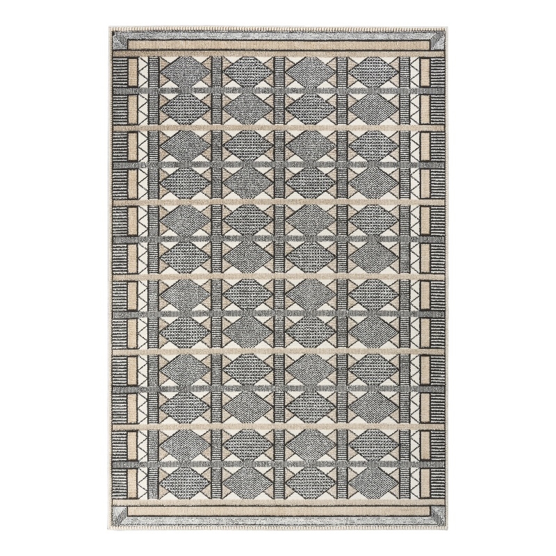 Nourison Nordic 5' x 7' Ivory Multi-Color Fabric Area Rug