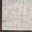 Nourison Modern Shag 4' x 6' Ivory Gray Fabric Area Rug