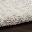 Nourison Modern Shag 4' x 6' Ivory Gray Fabric Area Rug