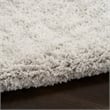 Nourison Modern Shag 5' x 7' Ivory Gray Fabric Area Rug