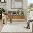 Nourison Modern Shag 5' x 7' Ivory Gray Fabric Area Rug