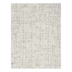 Nourison Modern Shag 5' x 7' Ivory Gray Fabric Area Rug