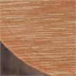 Nourison Essentials 8' x Round Rust Fabric Area Rug