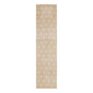 Nourison Essentials 8' Runner Beige Ivory Fabric Area Rug