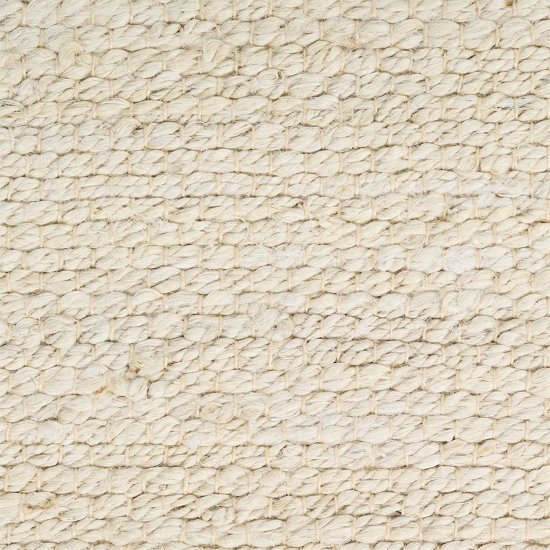 Nourison Natural Jute 2' x 3' Ivory Fabric Area Rug