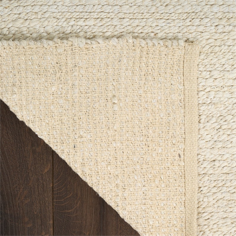Nourison Natural Jute 2' x 3' Ivory Fabric Area Rug