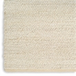 Nourison Natural Jute 2' x 3' Ivory Fabric Area Rug