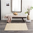 Nourison Natural Jute 2' x 3' Ivory Fabric Area Rug