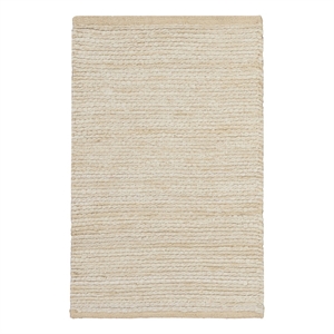 Nourison Natural Jute 2' x 3' Ivory Fabric Area Rug
