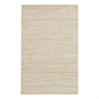 Nourison Natural Jute 2' x 3' Ivory Fabric Area Rug
