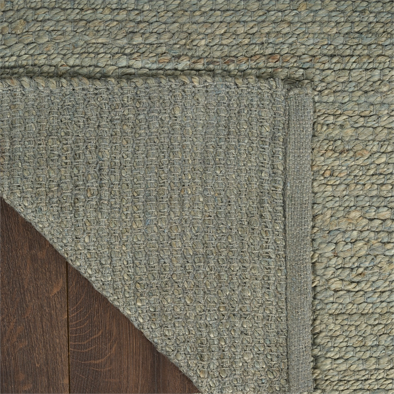 Nourison Natural Jute 2' x 3' Sage Fabric Area Rug