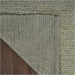 Nourison Natural Jute 2' x 3' Sage Fabric Area Rug