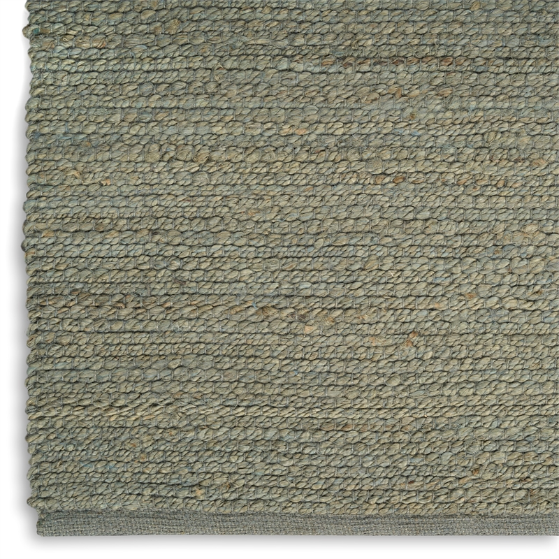 Nourison Natural Jute 2' x 3' Sage Fabric Area Rug