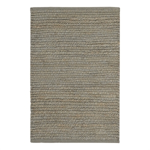 Nourison Natural Jute 2' x 3' Sage Fabric Area Rug