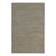 Nourison Natural Jute 2' x 3' Sage Fabric Area Rug