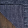Nourison Natural Jute 2' x 3' Navy Fabric Area Rug