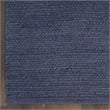 Nourison Natural Jute 2' x 3' Navy Fabric Area Rug