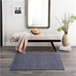 Nourison Natural Jute 2' x 3' Navy Fabric Area Rug