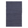 Nourison Natural Jute 2' x 3' Navy Fabric Area Rug