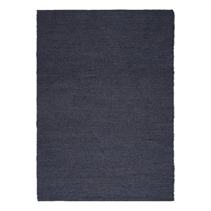 Nourison Natural Jute 5' x 7' Navy Fabric Area Rug
