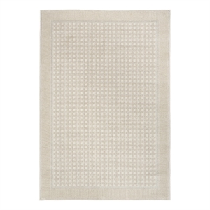 Nourison Nordic 4' x 6' Beige Fabric Area Rug