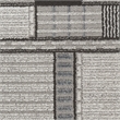 Nourison Nordic 6' Runner Black Gray Fabric Area Rug