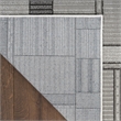 Nourison Nordic 6' Runner Black Gray Fabric Area Rug
