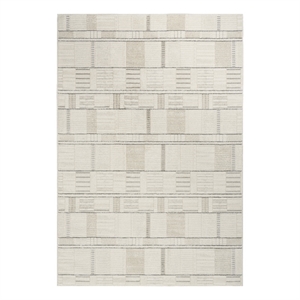 Nourison Nordic 4' x 6' Ivory Gray Fabric Area Rug