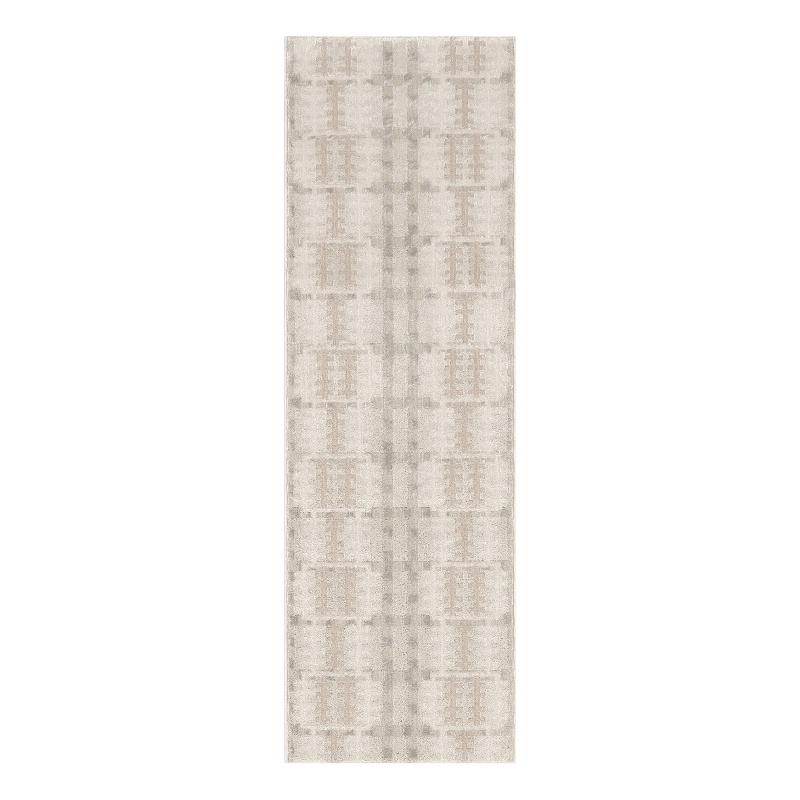 Nourison Nordic 6' Runner Ivory Multi-Color Fabric Area Rug