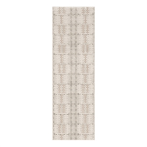 Nourison Nordic 6' Runner Ivory Multi-Color Fabric Area Rug