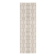 Nourison Nordic 6' Runner Ivory Multi-Color Fabric Area Rug