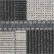 Nourison Nordic 6' Runner Gray Black Fabric Area Rug